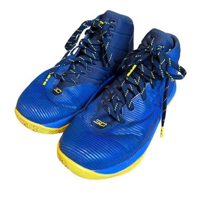 Under Armour SC30 バスケットシューズ ネイビー/イエロー Under Armour Kids Curry 6.5Y Basketball Shoes Blue Yellow Sneakers