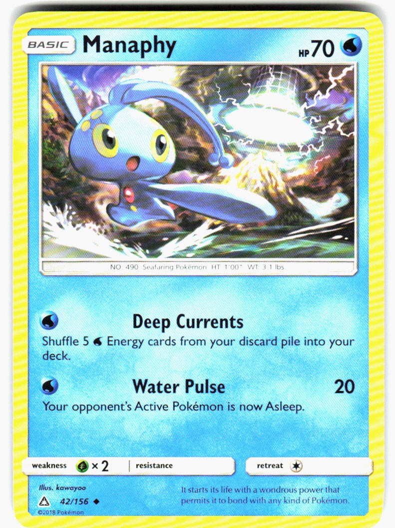 Manaphy 42/156 Uncommon Ultra Prism Pokemon Near Mint