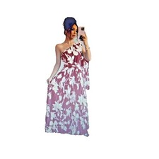 SHEIN MULTICOLOR PRINT RESORT/CRUISE DRESS SIZE XL