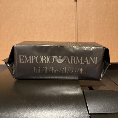EMPORIO ARMANI HE by GIORGIO ARMANI 3.4 FL.oz. 100 ML EDT Spray Batch code UA050