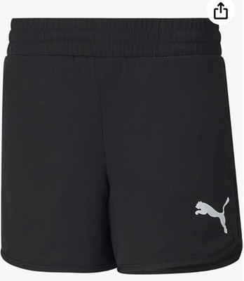  PUMA Mädchen, Active Shorts G Bermudas Shorts Trainingshose Gr. M schwarz