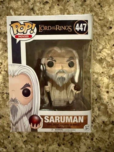 Funko Pop 447 Lord of the Rings Saruman Wizard Vinyl Figure LOTR - SEE PHOTOS