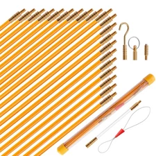 KOOTANS 22FT Fiberglass Electrical Wire Running Kit Wire Fishing Tools Fish T...