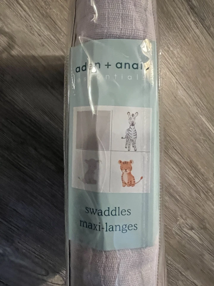 4 PK Mantas de Muselina Suave Transpirable Mantas para Bebé Aden por Aden Anais Foto 3 de 4