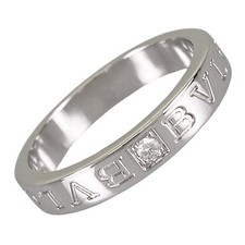 BVLGARI Double Logo White gold Diamond Ring
