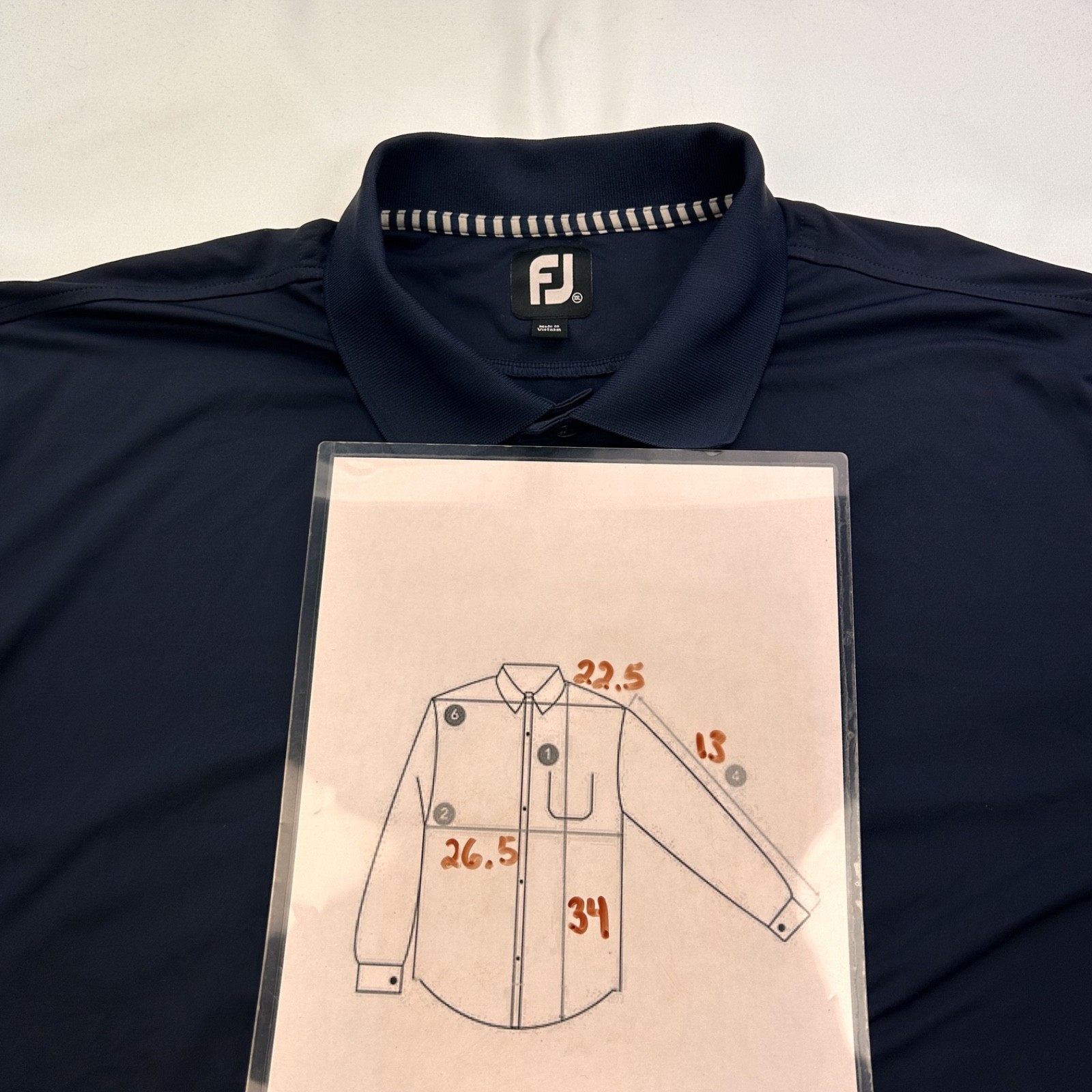 FootJoy Men Solid Navy Polyester Short Sleeve Gol… - image 8