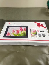 BIGASUO Digital Picture Frame, 10.1" Frameo Digital Frame WiFi with 32GB Memory,