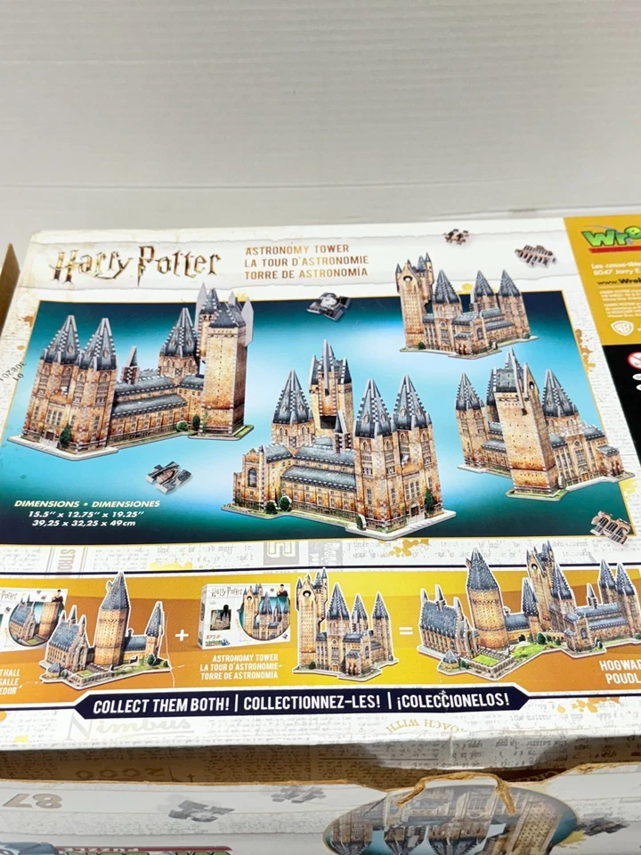 Rompecabezas Wrebbit 3D Harry Potter Torre de Astronomía Hogwarts 3D 875 Piezas Foto 3 de 4