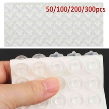 Adhesive Rubber Feet Bumper Stops w/Nip Door Cupboard Drawer Cabinet Kitchen