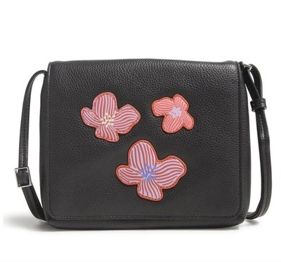 NWT  Vera Bradley Mock Orange On Moonless Night Crossbody Handbag Faux Leather