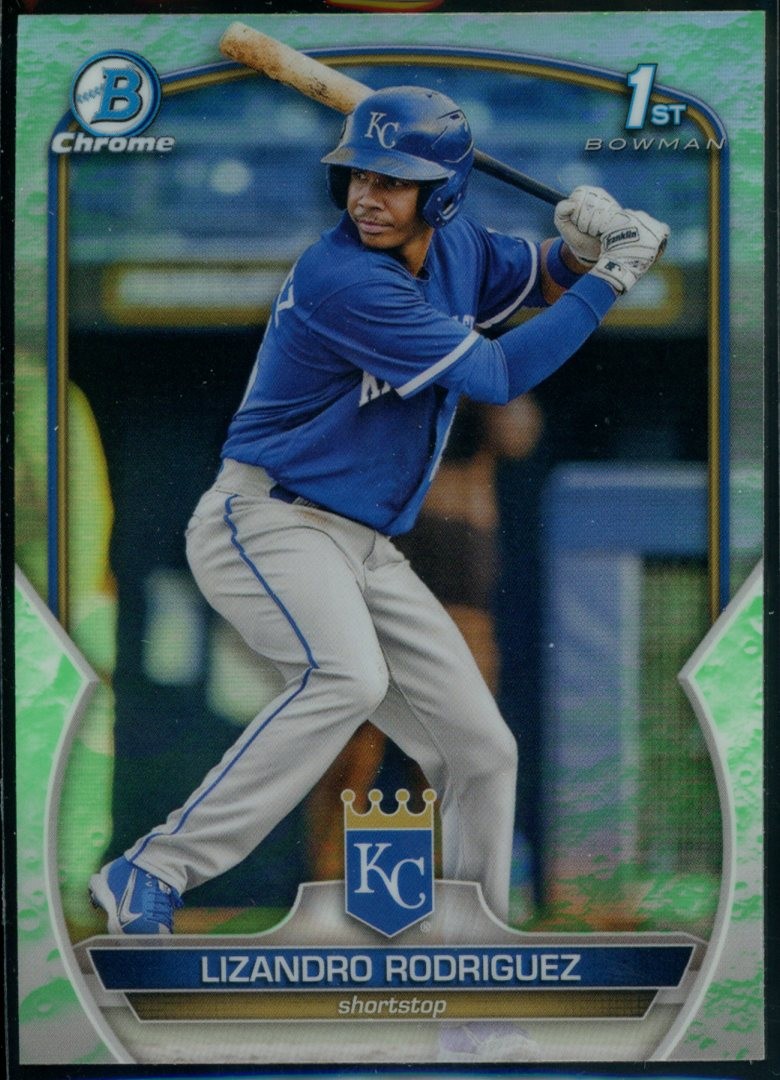 2023 Bowman #BCP-47 Lizandro Rodriguez Chrome Lunar Glow Refractors