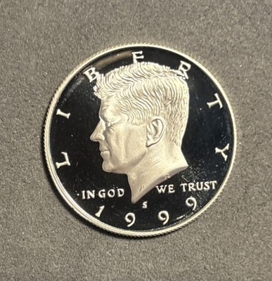 1999-S Silver Kennedy Half Dollar PROOF 90% Silver 50c US Coin 0.900