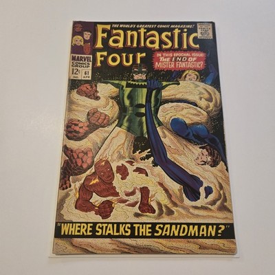 Fantastic Four #61 VG+ 1967 Sandman Inhumans Silver Surfer 