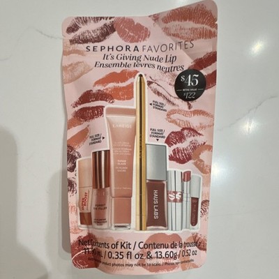 Sephora Favorites It's Giving Nude Lip Set Gloss Lipstick Liner Plumper Serum