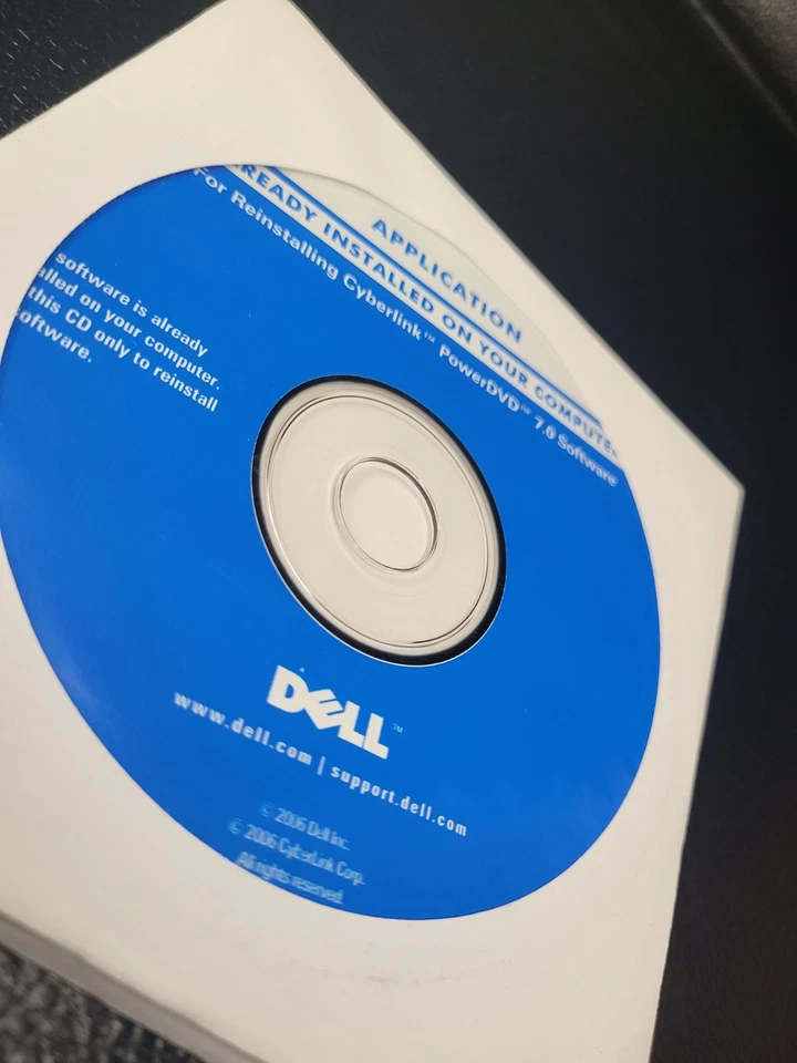Dell Cyberlink PowerDVD 7.0 Reinstallation Disc New / Factory Sealed - Image 2 of 2