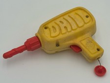 Vintage 1970s Mattel Tuff Stuff Drill Toy Pull String Tested  Working Tool 1972