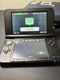 Nintendo 3DS XL Handheld System - Blue/Black Console W/ Charger & Case Tested
