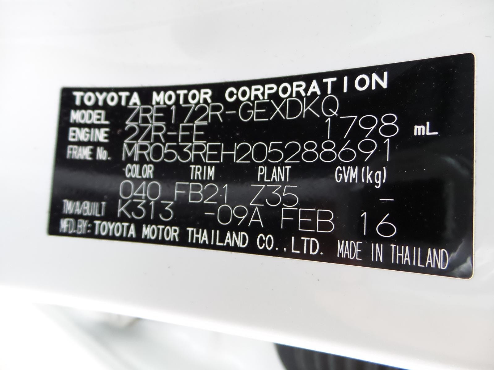 2016 Toyota Corolla WIPER SWITCH STALK ZRE172R SEDAN 12/13-06/19 14 15 16 17 18 image 6