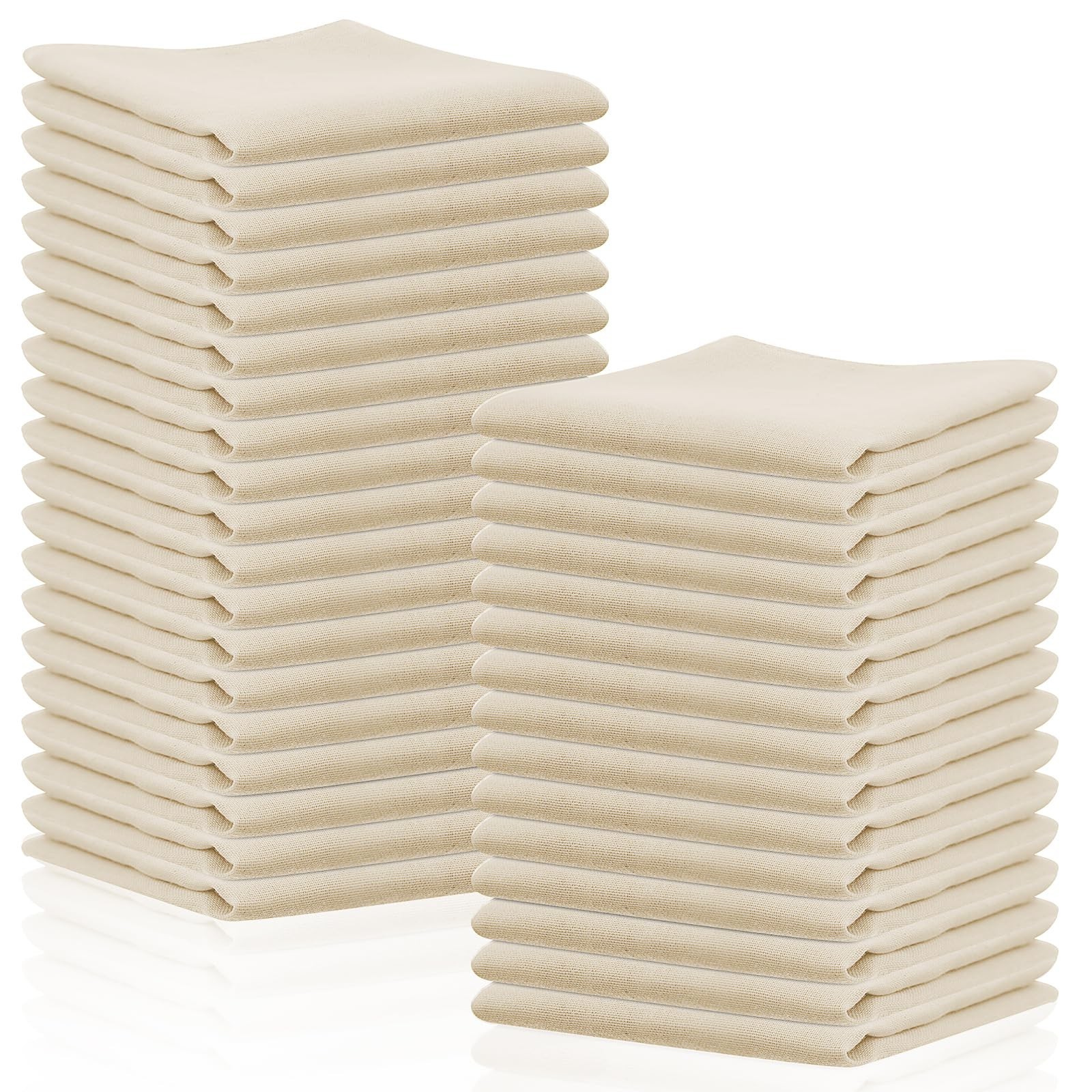 40-Pack 20x20 Inch Grade 100 Hemmed Cheesecloth for Straining & Cooking