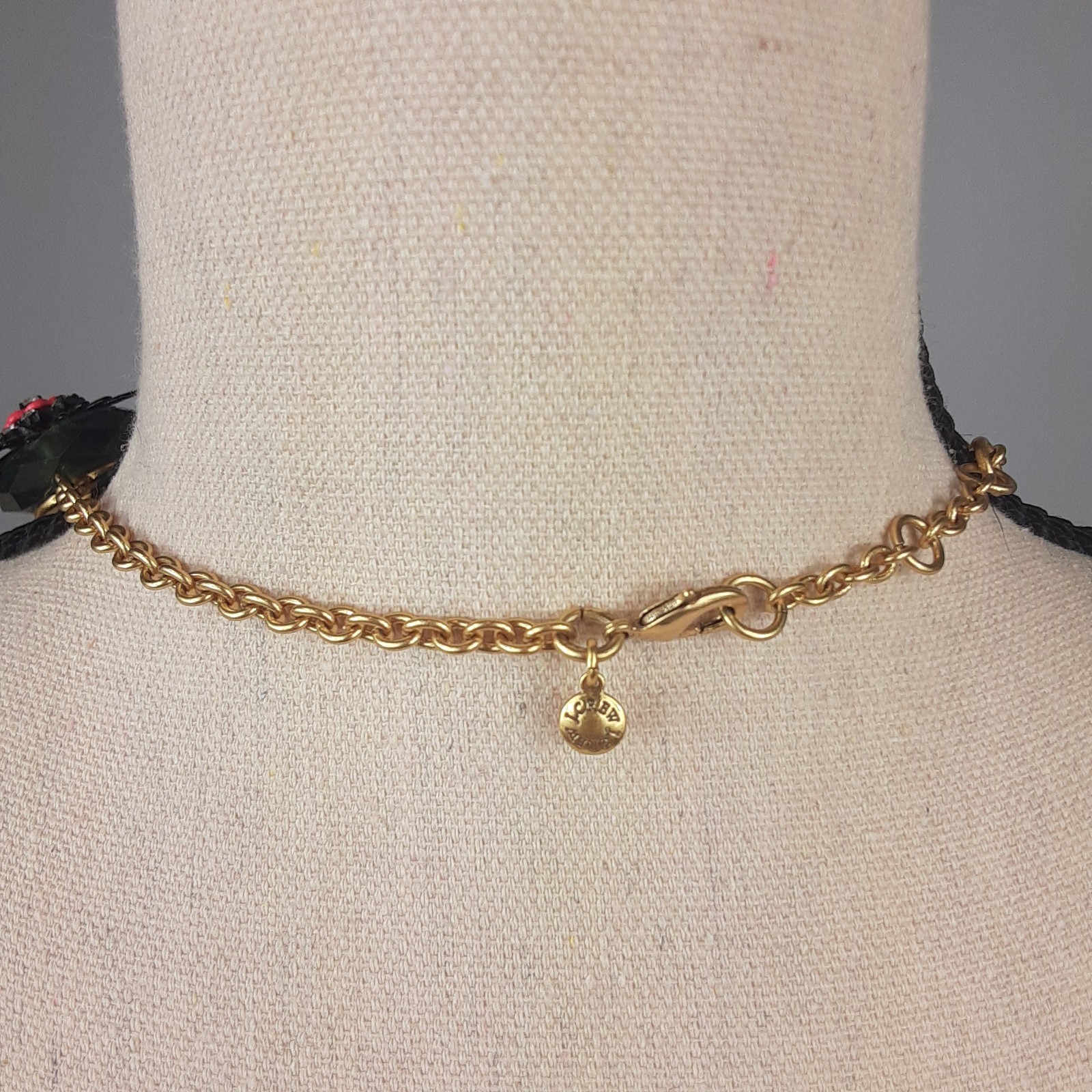 J CREW Statement Necklace Adjustable Rhinestone B… - image 7