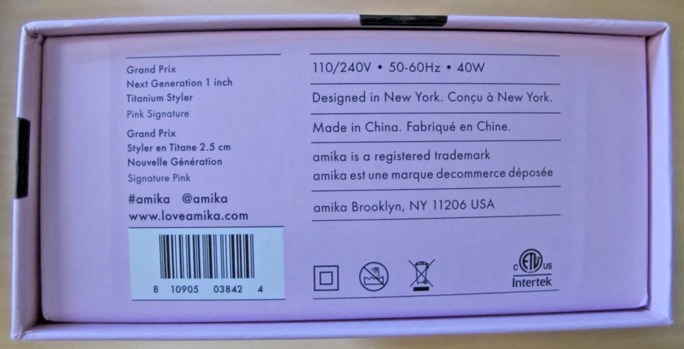 Grand Prix Next Generation 1" Titanium Styler Amika - Image 2 of 4