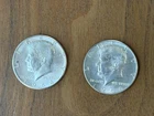 Pair Of Kennedy Half Dollar Coins (1964, 1966)