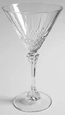 French Martini Glass Diamond Cut Longchamp (Clear) by Crystal D'arques-Durant