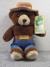 Vintage 1985 Smokey the Bear 12  Plush w Tags Official Smokey Forest Ranger NWT