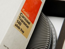 VTG Kodak Carousel Transvue 140 Slide Tray Original Box and Manual