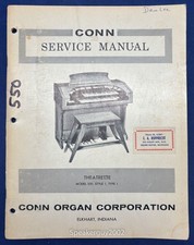 Original Conn Organ Service Manual / Thearette 550 Type 1 Style 1