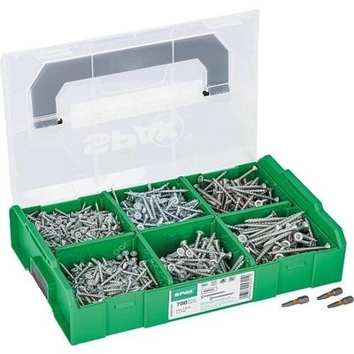Spax Schraubenset Senkkopf Wirox T-Star Plus, 704-teilig in L-Boxx