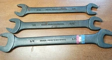 PROTO USA Professional Open-End Wrench Lot 3pc 3/8–5/8