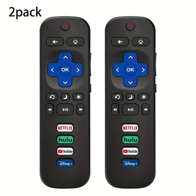 2 Pack Replacement for All Roku TV Remote Compatible for TCL-ONN-Hisense-Roku US