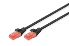 DIGITUS CAT 6 U-UTP Patch Cable, 0.5m, Network LAN DSL Ethernet Cable, LSZH, Cop
