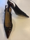 STUART WEITZMAN Women's Black Aspect Tortoise Shell Slingback Pumps Sz 10.5 N — photo 1