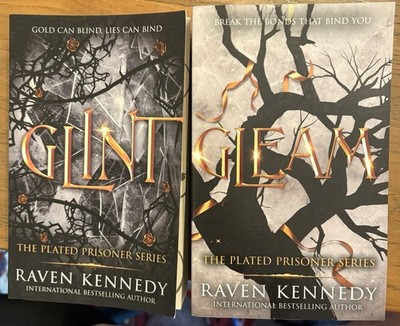 Digitally Signed Raven Kennedy Plated Prisoner Series Books 2 & 3 (Glint, Gleam)