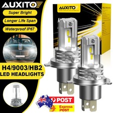 AUXITO H4 9003 HB2 LED Headlight Bulbs 44000LM Zero Dark Spot 360 Illumination