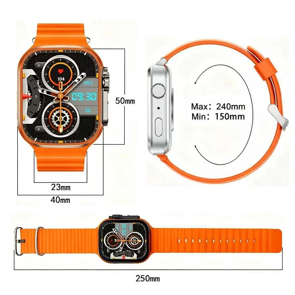 Smart Watch For Men/Women Waterproof Smartwatch Bluetooth For iPhone Android New - Image 2 of 4