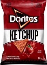 Doritos Ketchup Flavoured Tortilla Chips, Single Bag 210 G (1 Pack)