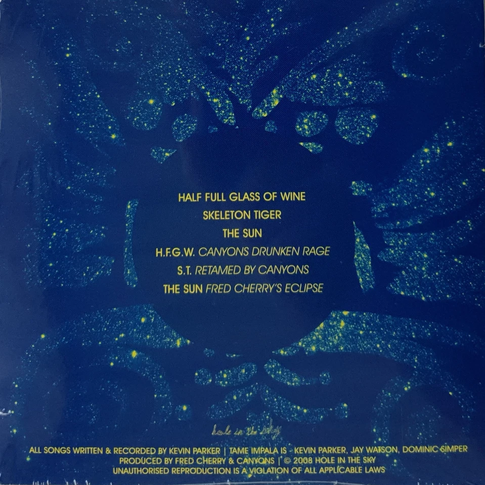 Tame Impala – Six-Track Debut CD EP Promo 2008 Hole In The Sky NEW SEALED RARE!! - Image 2 of 2