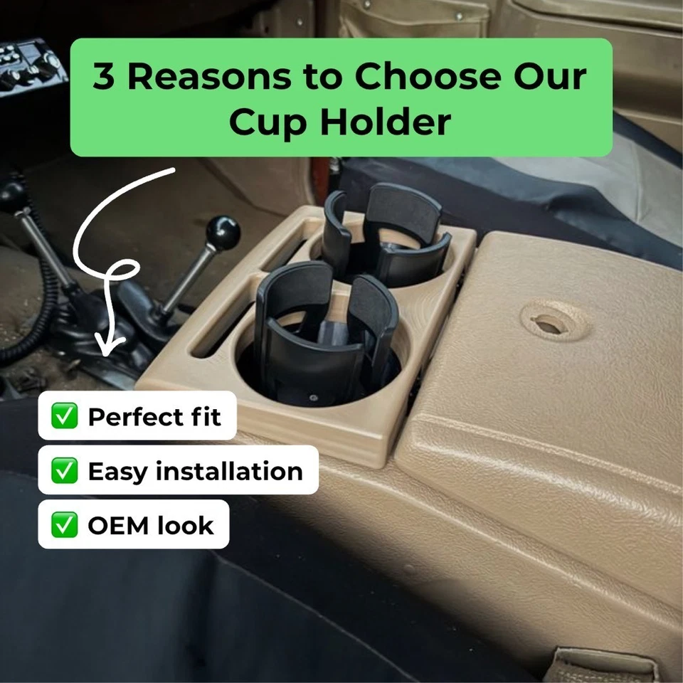 🔧 Porta-copo ajustável 81-87 vermelho para 1981–1991 Chevy K5 Blazer e Suburban - Imagem 2 de 4