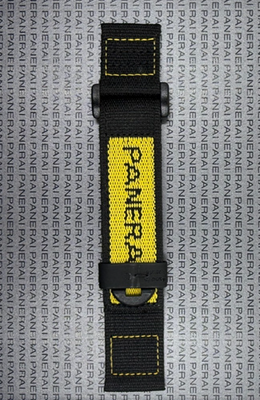 Panerai Black/Yellow Strap 24mm Lug for Luminor & Submersible 44mm