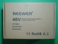 NEEWER NW 100 *48V PHANTOM POWER SUPPLY* w/AC ADAPTOR Stable Low Noise PORTABLE
