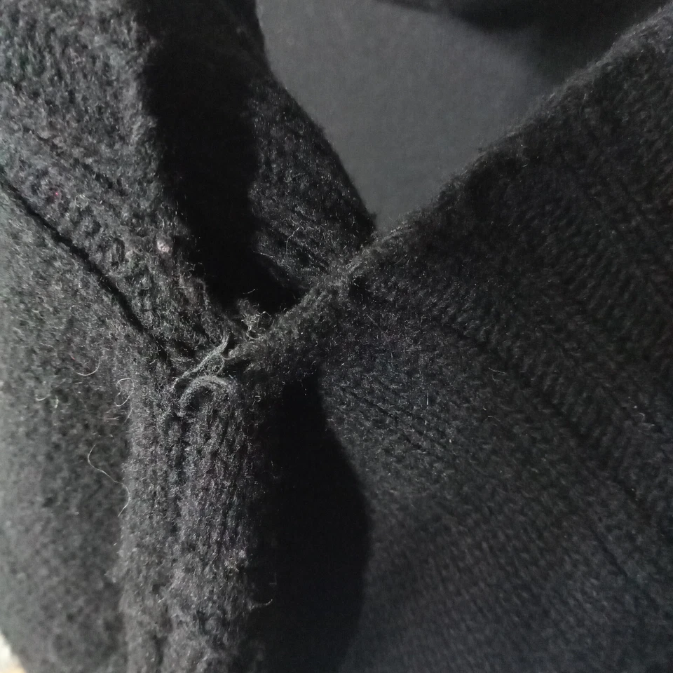 Женский шерстяной пуловер Portolano свитер S вязаный воротник-капот с длинным рукавом черный - Изображение 4 из 4