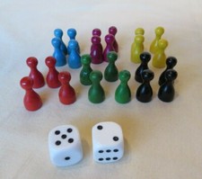 Spielsteine Holz Halma Sets Figuren Ludo Männchen Kegel Ersatz Brettspiel