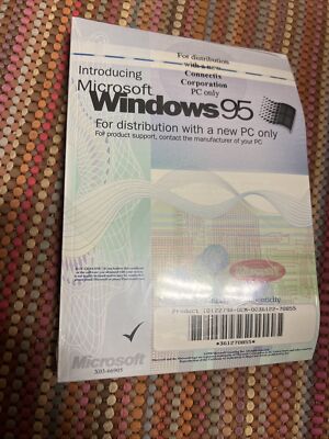 Original Microsoft Windows 95 Upgrade CD with Original Jacket + Product KEY