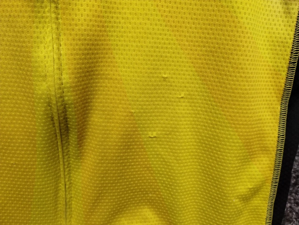 * Camiseta deportiva de ciclismo Panache adulto XL verde amarillo Sabino Cycles cremallera completa Foto 3 de 4