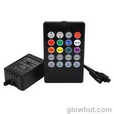 Music sound activated RGB LED controller for light strip  20 key remote control