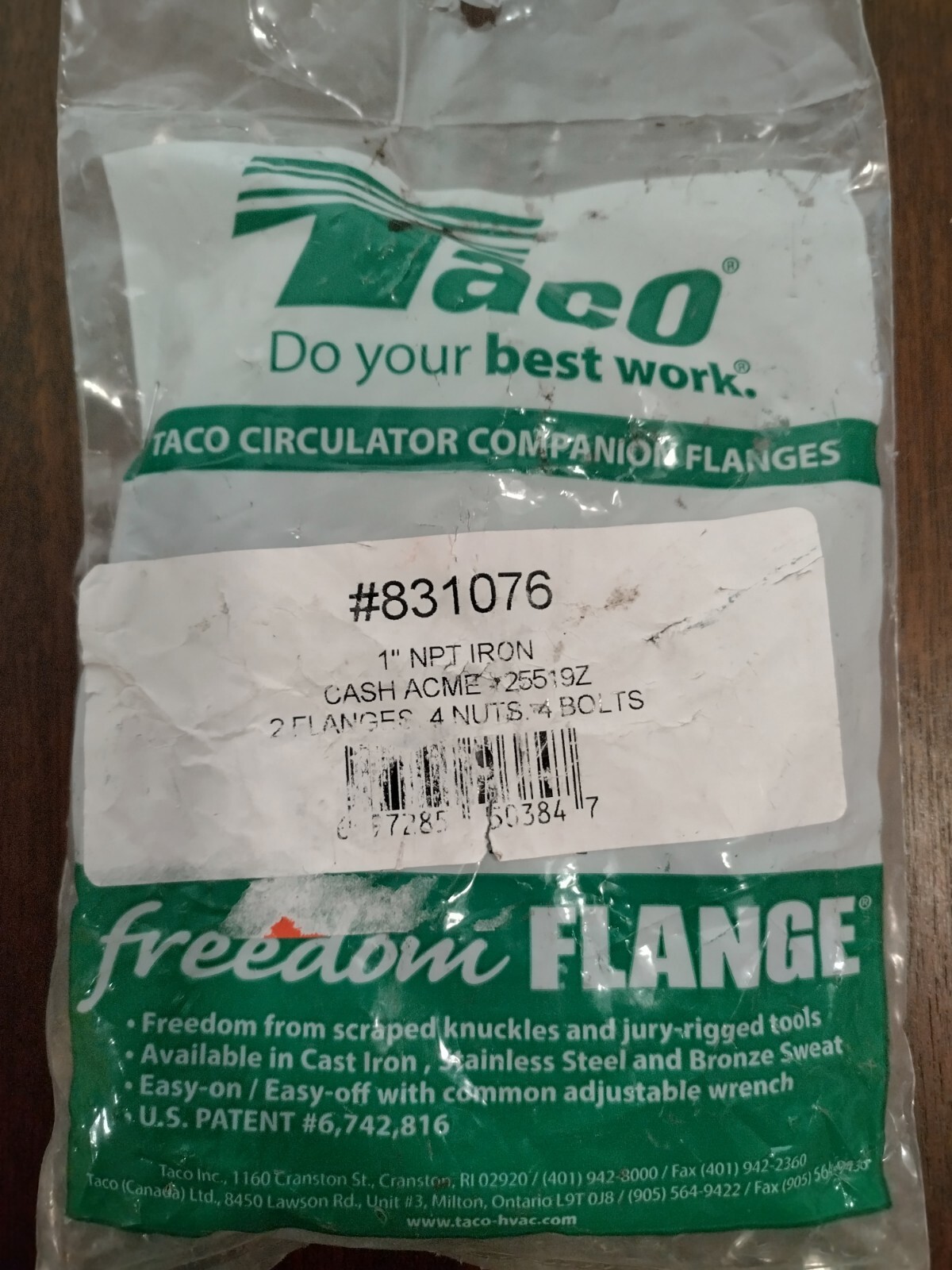 Taco Radiant Heating 1 inch Circulator Flange Set of 2 110577 Cash