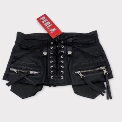 Ben Taverniti Unravel Project Leather Lace Up Belt Sz S M Ben Taverniti Unravel Project Leather Lace Up Belt Sz S/M  main image 2